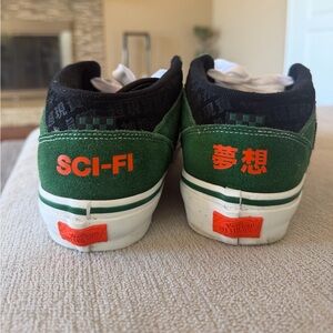 Vans Green and Black Sci-Fi Sneakers